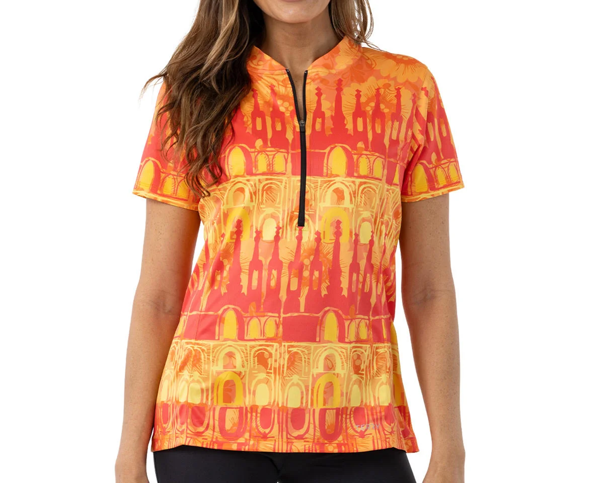 Terry Women's Actif Short Sleeve Jersey (Barcelona Sunset) (S)